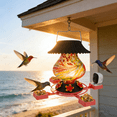 thumbnail image 1 of Hummingbird Feeder with Camera Solar Powered 1080P-, Automatically Identifies Species of Bird, Auto Recording, Leak-Proof Ant & Bee Proof Outdoor Hanging Feeder, for Bird Lovers, 1 of 9