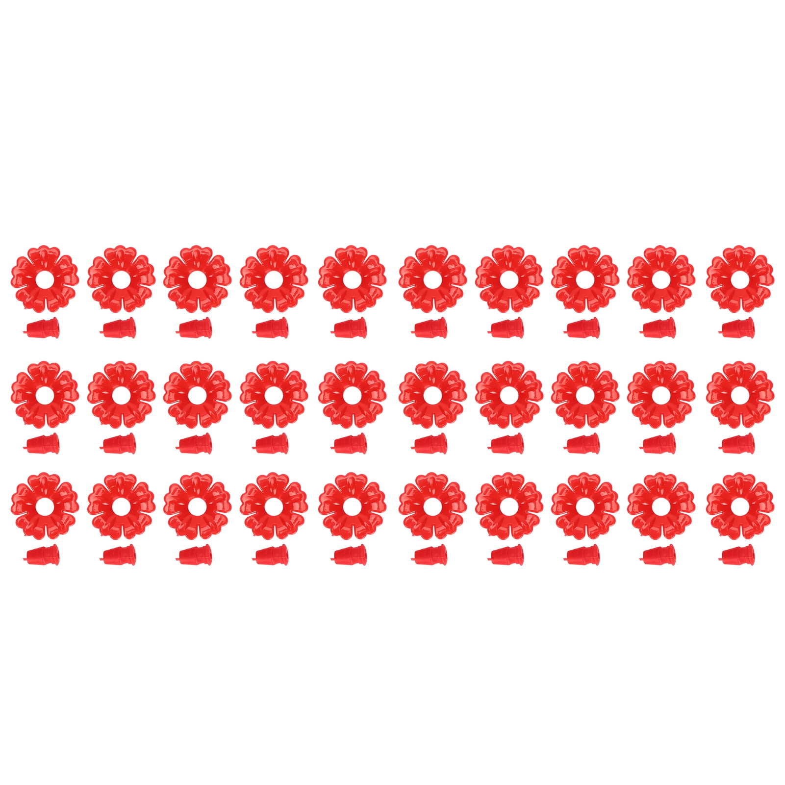 Hummingbird Feeder Flowers Set 30 Hanging Bird Feeding Ports