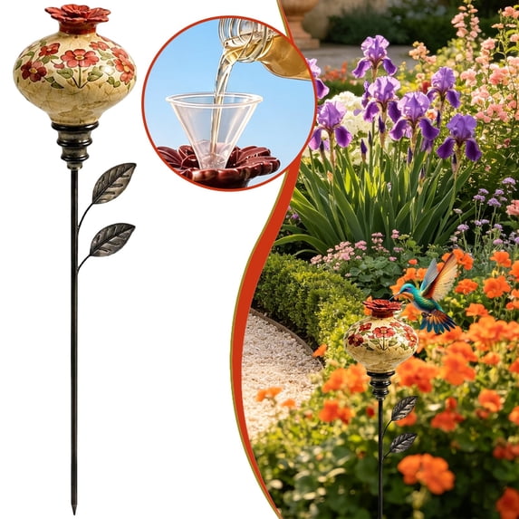 Hummingbird Feeder Garden Stake, for Outdoors and Garden Yard – For Bird Enthusiasts