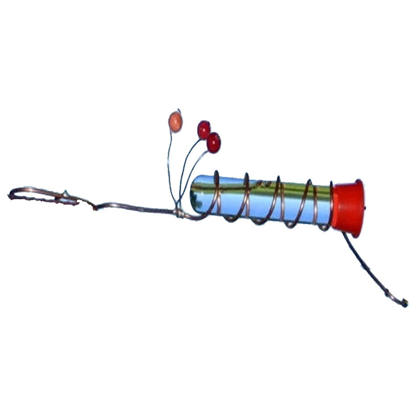 Hummingbird Feeder Hat, Tube Bird Feeder with Hat Clips, Wearable Glass Hummingbird Feeder for