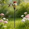 thumbnail image 1 of Hummingbird Feeder, Hummingbird Feeders for Outdoors with Garden Stake, 23.62 Inch Decorative Resin Hummingbird Feeder Stand for Yard Lawn Flower Bed and Garden, 1 of 6