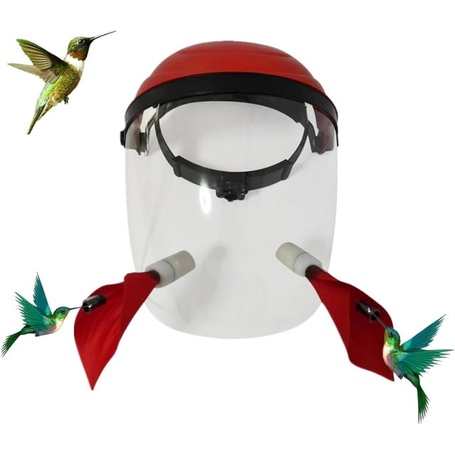 Hummingbird Feeder Mask Hummingbird Helmet Feeder for Head