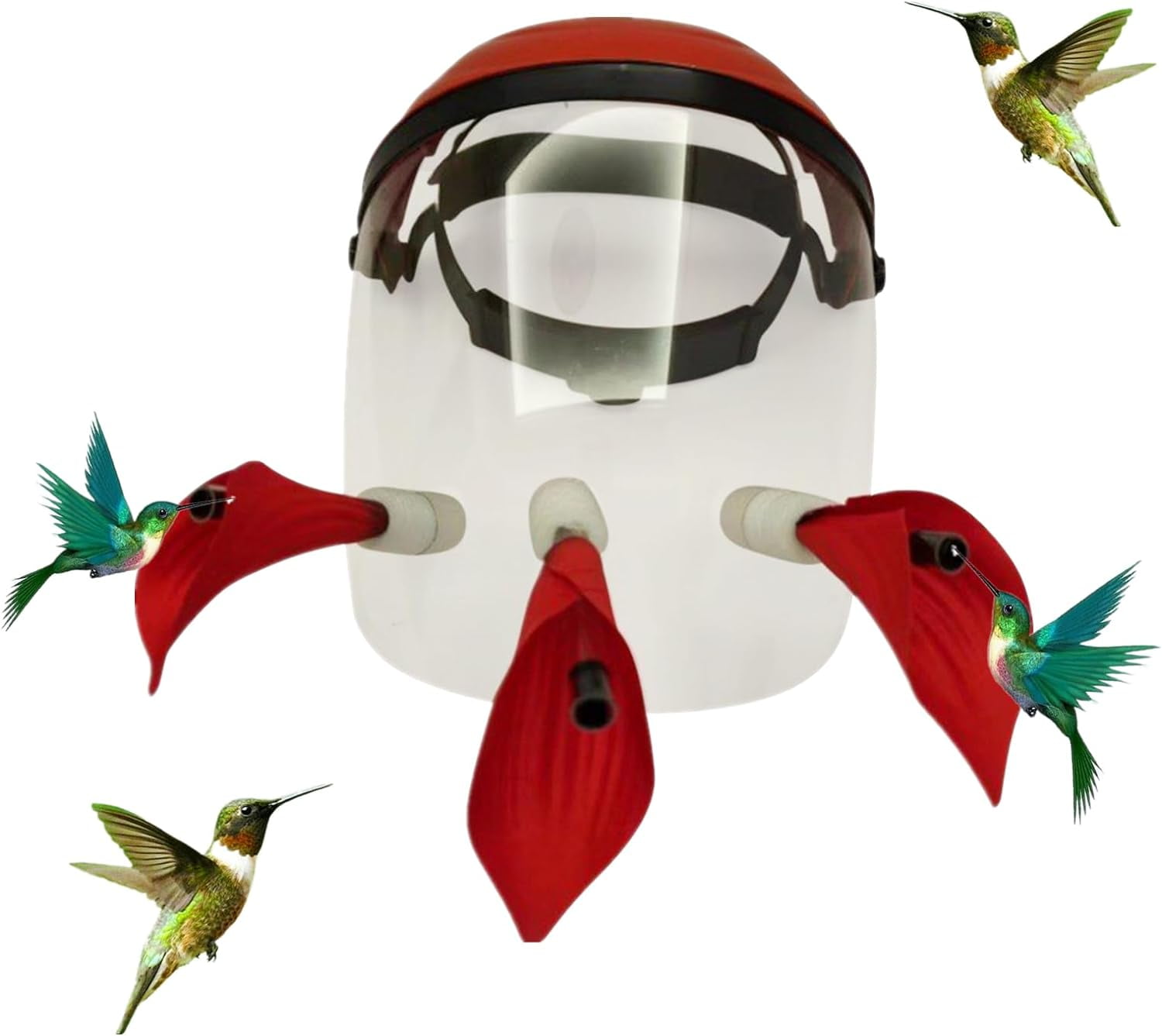 Hummingbird Feeder Mask Hummingbird Helmet Feeder for Head