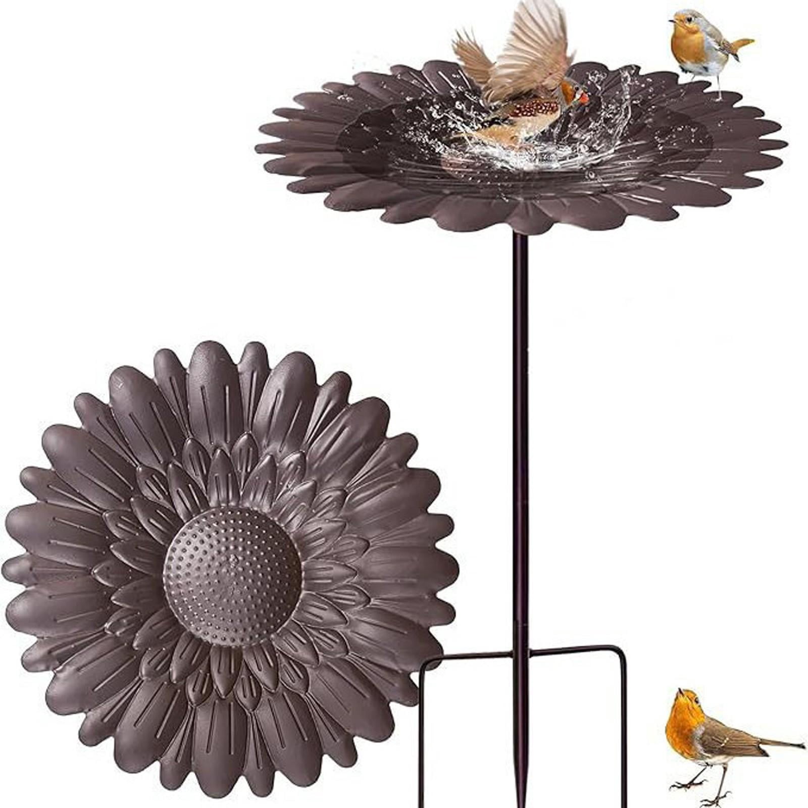 Hummingbird Feeder Metal Baths For Outdoors Garden Bath Feeders With Metal Stake Hummingbirds Feeder For Outdoor Garden Yard Decor Garden Decor for Outside, Unique Gifts