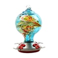 thumbnail image 1 of Hummingbird Feeder for Outdoors Glass Bird Feeders Easy to Clean&Filling Bird Feeder Best with Color Hand Blown Glass Leakproof 32 Ounces Hummingbird Feeders Hanging Hook&Ant Moat, 1 of 7