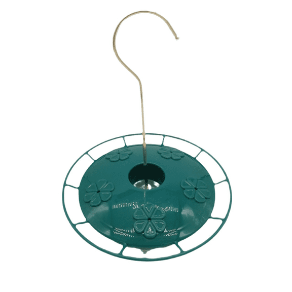 Hummingbird Feeder for Outdoors, Hanging Bird Feeder with 5 Flower Feeding Ports and Built-in Ant Moat, Long-Lasting Plastic Waterer for Garden Patio Backyard, 2026 New Circular Design