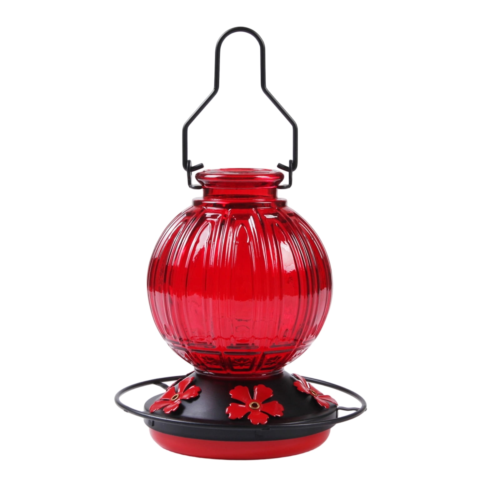 Hummingbird Feeder for Outdoors, Vintage Glass Bird Feeder with Perch, Durable & Easy to Clean, Hanging Nectar Feeder for Garden, Yard, Deck – Gift for Bird Lovers