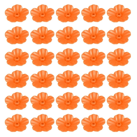 Hummingbird Feeder Replacement Flowers Bird Feeding Ports Feeders for Outdoors Orange 30 Pack