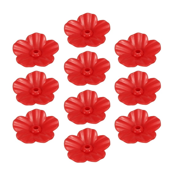 Hummingbird Feeder Replacement Flowers Bird Feeding Ports Feeders for Outdoors Red 10 Pack