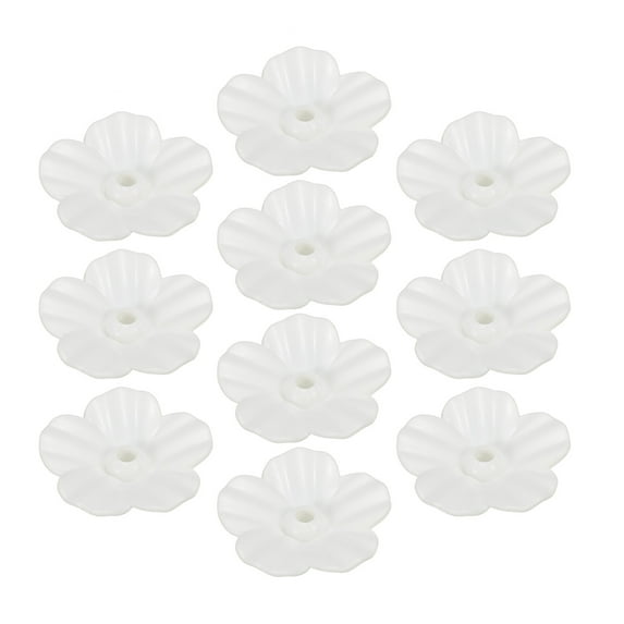 Hummingbird Feeder Replacement Flowers Bird Feeding Ports Feeders for Outdoors White 10 Pack