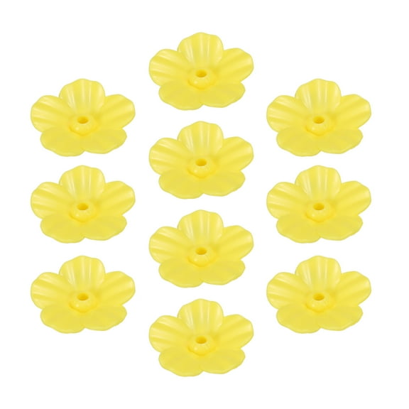 Hummingbird Feeder Replacement Flowers Bird Feeding Ports Feeders for Outdoors Yellow 16 Pack