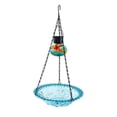 thumbnail image 1 of Hummingbird Feeder with Solar Light, Outdoor Hanging Glass Bird Feeder for Garden Patio, Solar Powered Lantern Design, Decorative Nectar Feeder (Blue), 1 of 5