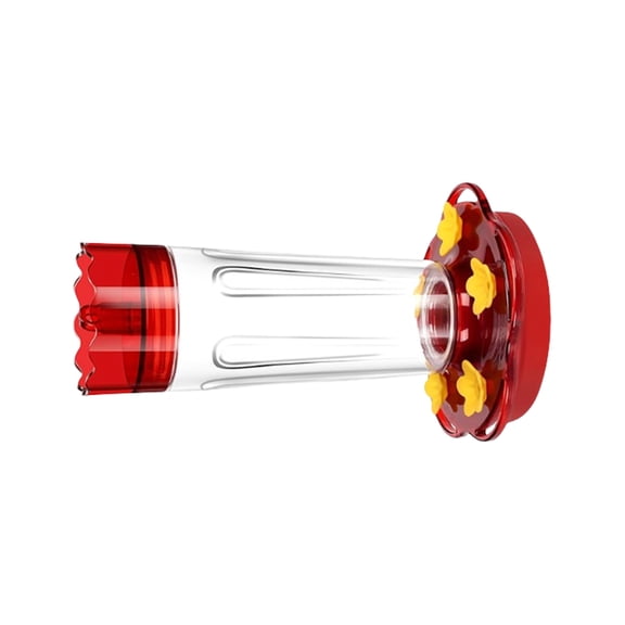 Hummingbird Feeders 15Oz Red Plastic with 5 Feeding Ports Outdoor Ants and Bees Resistant