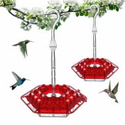 Hummingbird Feeders Clearance！ Hexagonal Hummingbird Water Feeder Hexagonal Hanging Hummingbird Feeding Tube, Glass Hummingbird Feeders Outdoor