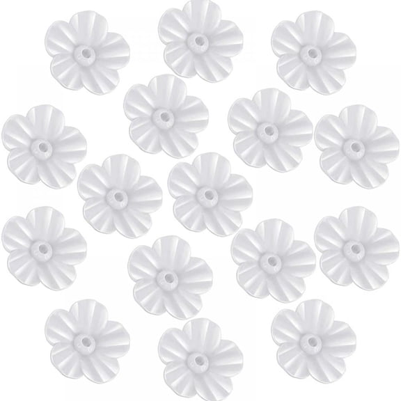 Hummingbird Feeders Replacement Flowers, Feeding Ports Replacement Bird Feeder Replacement Parts for Hummingbird Feeder Hanging Feeder (White,10 Pieces)