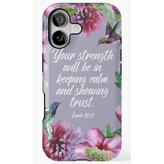 Hummingbird Floral Art Pattern Phone Case for iPhone 17 16 15 14 13 12 11 Pro Max