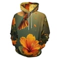 thumbnail image 1 of Hummingbird Floral Bloom 3d Sweatshirts Hoodie Fashion Casual Personality Men's Women Street Hoodie Pullovers Long Sleeve Comfortable Top, 1 of 6