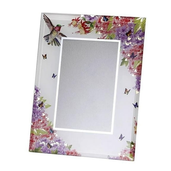 Hummingbird & Flowers Photo Frame