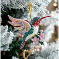 thumbnail image 1 of Hummingbird Hanging Decoration Acrylic Sun Catcher Ornament for Windows Gardens Reflective Light Show Gift for Nature Enthusiasts Home Decor, 1 of 3