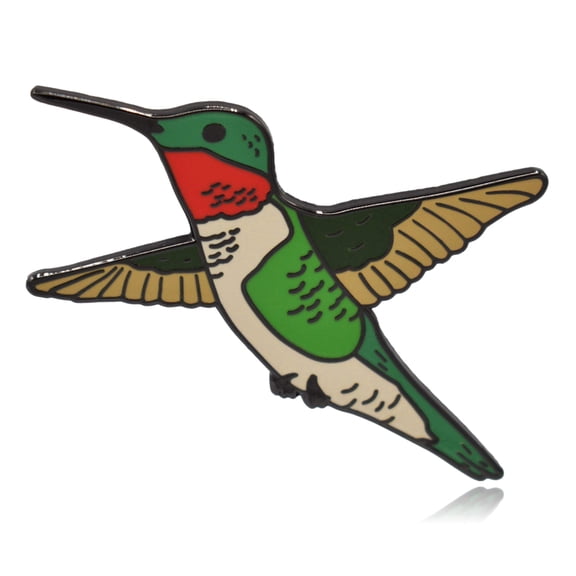 Hummingbird Hard Enamel Lapel Pin | Clayton Jewelry Labs