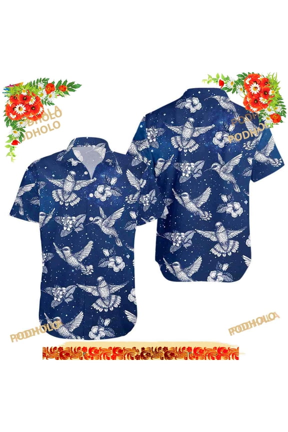 Hummingbird Hawaiian Shirt