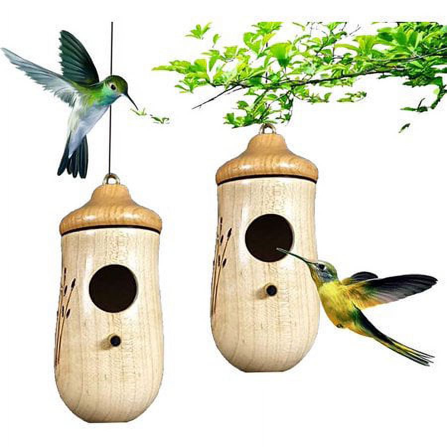Hummingbird House - 2022 New Wooden Hummingbird House for Outside ...