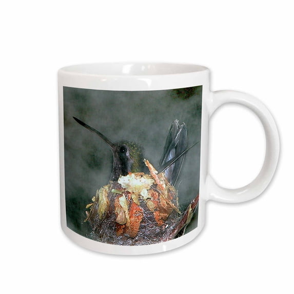 3drose, Hummingbird in Nest, 11oz Mug