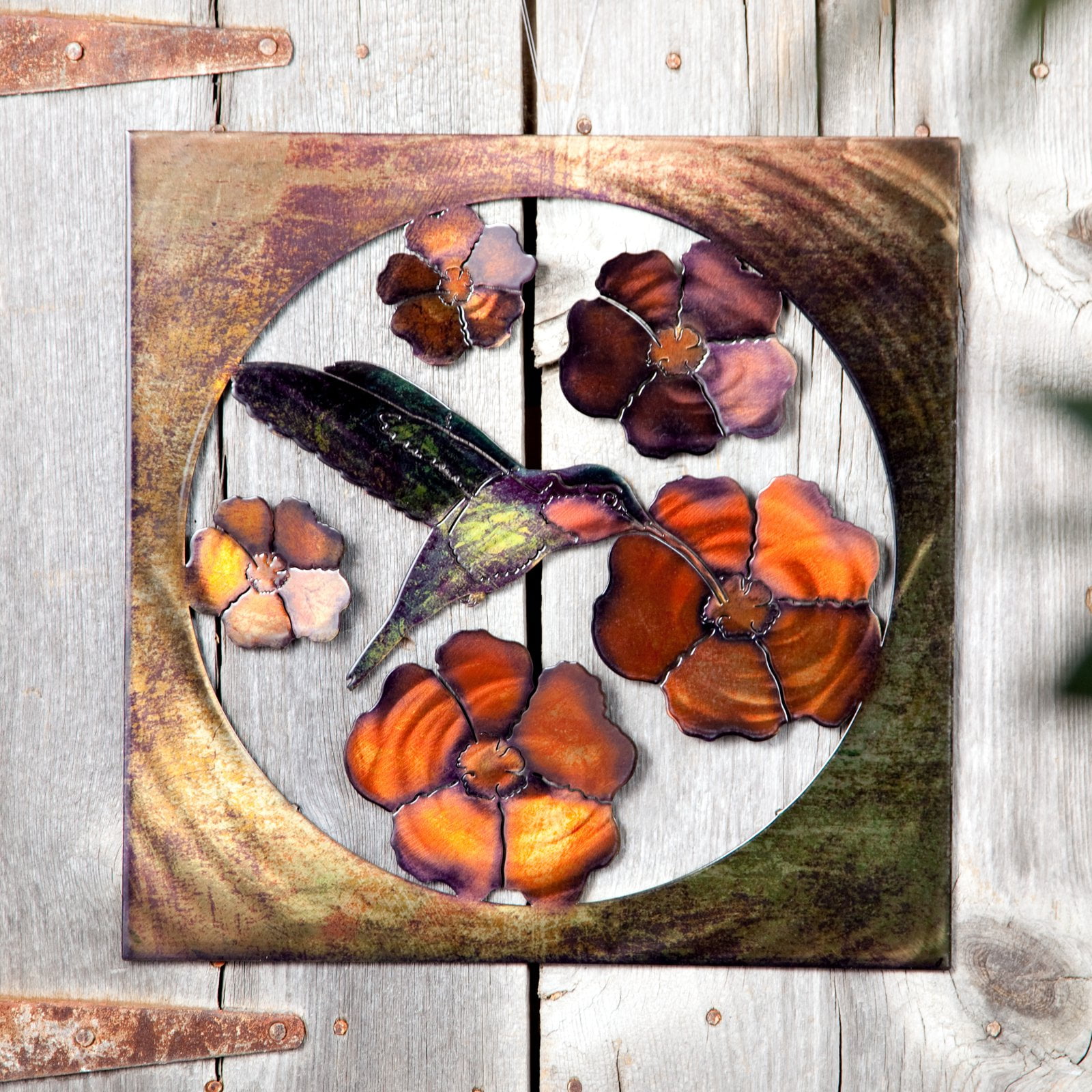 Hummingbird Indoor / Outdoor Light Reflective Wall Art