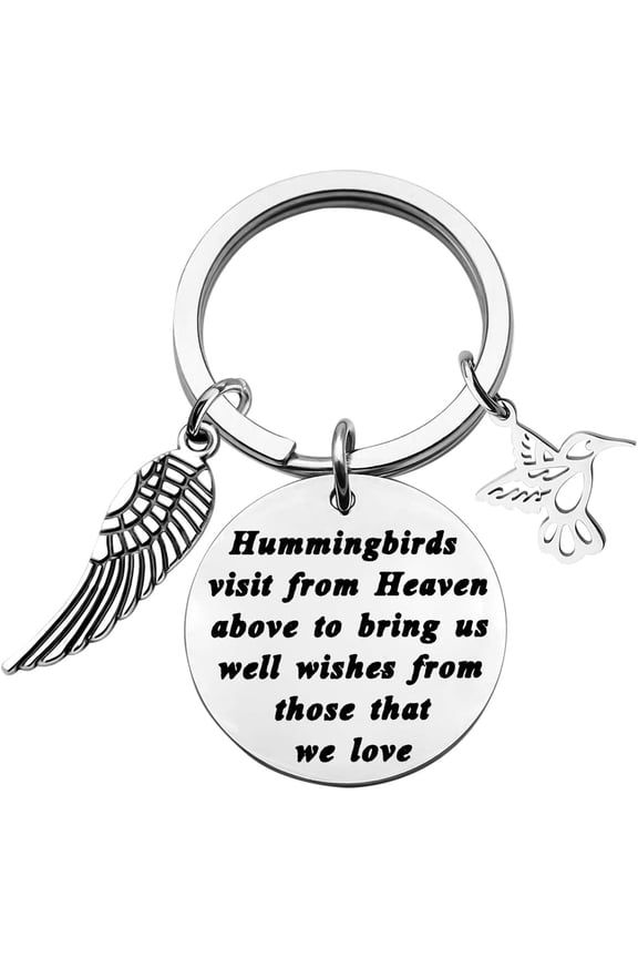 Hummingbird Keychain Free Bird Jewelry Humming Bird Lover Keyring Gift for My Love Wishes Jewelry Hope Gift