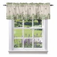 thumbnail image 1 of Hummingbird Kitchen Curtain Valances for Windows Farmhouse Short Curtains, Sage Green Botanical Leaf Vintage Botanical Rod Pocket Valance Curtain for Bedroom Cafe Living Room 42"x18", 1 of 8