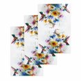 thumbnail image 1 of Hummingbird Kitchen Dish Towels for Drying Dishes Set of 3, Spring Farmhouse Oil Painting Sunflowers Waffle Weave Microfiber Hand Tea Bathroom Towels Quick Dry & Absorbent Towel 15.7x23.6, 1 of 7