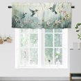 thumbnail image 1 of Hummingbird Kitchen Valance Curtain Rod Pocket Green Leaves Bird Botanical Plant Floral Window Treatment for Living Room Bedroom Bathroom 54 by 18 in, 1 Panel, 1 of 6
