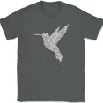 thumbnail image 1 of Hummingbird Mandala T-Shirt Beautiful Pattern Bird Nature Gift Text Tee - Charcoal, 5XL, 1 of 1