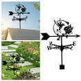 thumbnail image 1 of Hummingbird Metal Weather Vane, 12.66 Inch Roof Mount Weathervane Wind Direction Indicator Garden Stake Direction Indicator Measuring Tool Easy Use for Outside Yard Farm Garden Patio Farmhouse Decor, 1 of 6