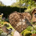 thumbnail image 1 of Hummingbird Nesters, Handmade Fiber Bird Nesting Heart, Heart Shape Hummingbird Nesting, Design for Bird Lovers, Idea Bird Gifts in Outdoor Indoor Patio Garden 2 Pcs, 1 of 4