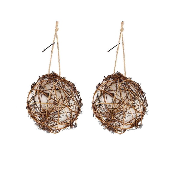 Hummingbird Nesting House 1.97-4.7 Inch Rattan, Weather Resistant, outdoor bird nester and backyard bird accessory for Outdoor Yard