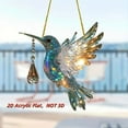 thumbnail image 1 of Hummingbird Ornament Decor Figurines Acrylic Hanging Hummingbirds Crystal Suncatcher Bird Figurine for Home Decorative Tree Ornaments Charm Humingbird Party Decorations Shiny Hanging, 1 of 6