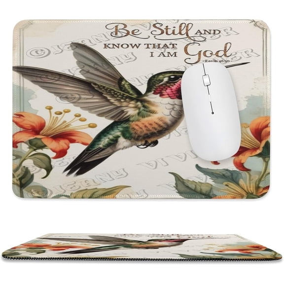 Hummingbird Printed Mouse Pad, 8"x10", Premium Mouse pad,Non-Slip Rubber Base Mouse pad
