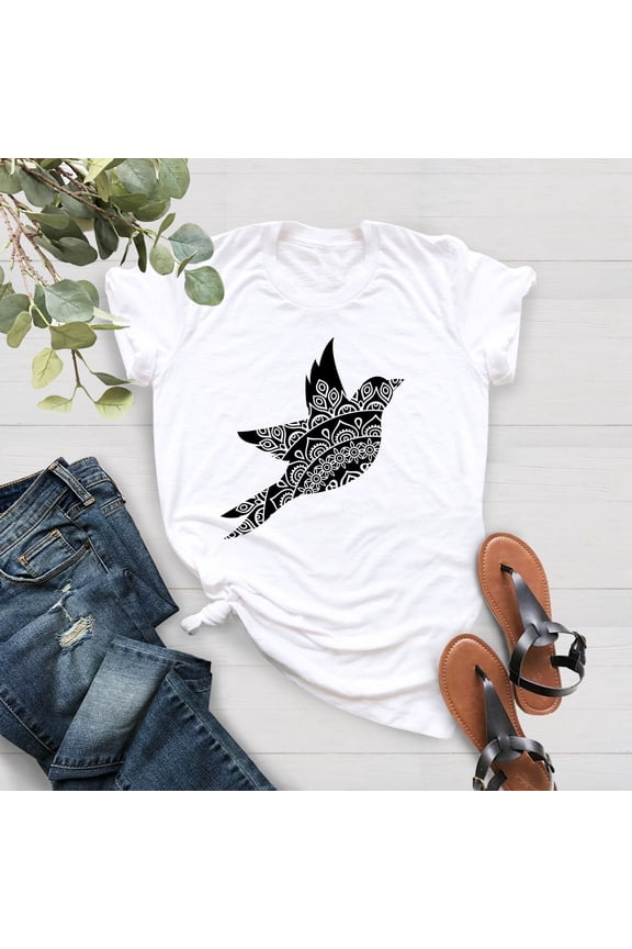 Hummingbird Shirt, Bird Lover Shirt, Floral Hummingbird Shirt, Geometric Design Hummingbird Shirt,Mothers Day Shirt, Bird Watcher Gift Shirt Sweatshirt All Size S-5XL