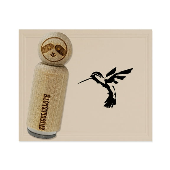 Hummingbird Sketch Rubber Stamp for Scrapbooking Crafting Stamping - Medium 1 Inch