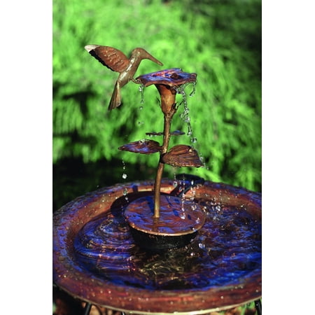 Hummingbird Solid Copper Dripper Fountain