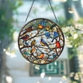 thumbnail image 1 of Hummingbird Stained Glass, Hummingbird Window Hanging, Wall Art, Gifts for Women, Indoor Decor, Hummingbird Suncatcher, Memory Sympathy Gift, 1 of 6