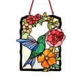 thumbnail image 1 of Hummingbird Stained Glass Window Pendant - Beautiful Nature-Inspired Decor for Home and Office - Easy to Hang and Create Colorful Reflections, 1 of 6