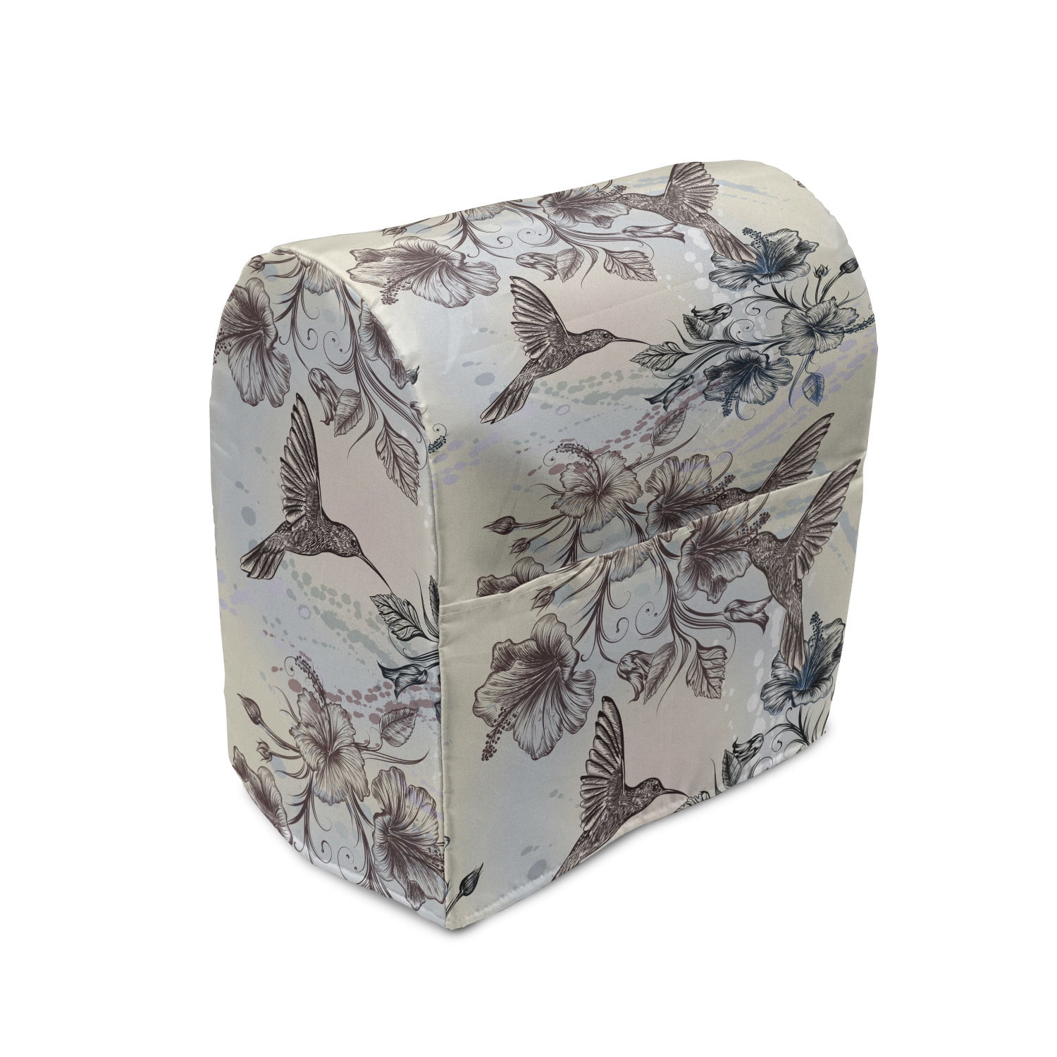 Hummingbird Stand Mixer Cover, Birds and Hibiscus Flowers Nostalgia ...