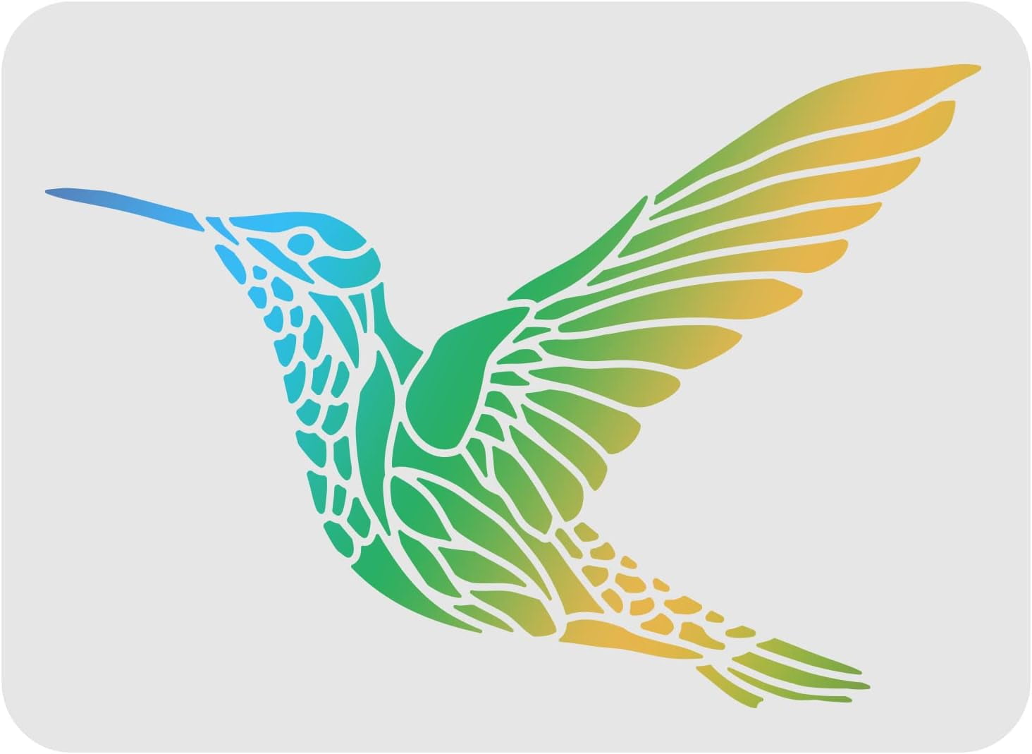 Hummingbird Stencil Template 11.6x8.3 inch Plastic Hummingbird Pattern ...