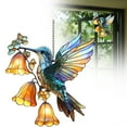thumbnail image 1 of Hummingbird Suncatcher, Colorful Acrylic Hummingbird Hanging Ornament, 1Pcs Colorful Acrylic Pendant, Window Hanging Gift for Hummingbird Ornament 5.9 Inch, 1 of 9
