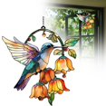 thumbnail image 1 of Hummingbird Suncatcher, Colorful Acrylic Hummingbird Hanging Ornament, 1Pcs Colorful Acrylic Pendant, Window Hanging Gift for Hummingbird Ornament 5.9 Inch, 1 of 9