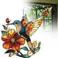 thumbnail image 1 of Hummingbird Suncatcher, Colorful Acrylic Hummingbird Hanging Ornament, 1Pcs Colorful Acrylic Pendant, Window Hanging Gift for Hummingbird Ornament 5.9 Inch, 1 of 9