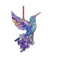 thumbnail image 1 of Hummingbird Suncatcher Window Hanging,Colorful Flower Sun Catcher Pendant Light Catching Prism Decor,Stained Glass Style Ornament for Home Window Garden Patio Porch Decor Gift for Bird Lovers-B, 1 of 7