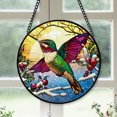 thumbnail image 1 of Hummingbird Suncatchers s, Hummingbird Stained Glass Window Hangings, Hummingbird Christmas, Hummingbird Decor, Hummingbird Small Ornaments For Mini Tree Holiday Gifts - 171HD627, 1 of 5